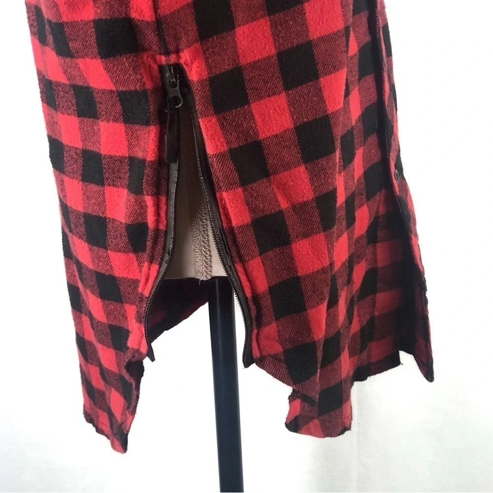 American Stitch Red and Black Flannel Shirt size M - Picture 6 of 13